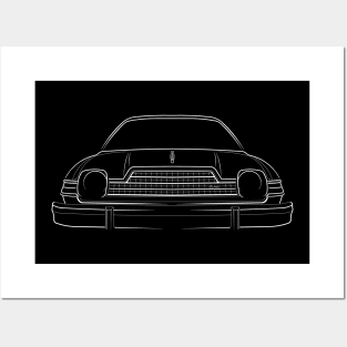 AMC Pacer - front stencil, white Posters and Art